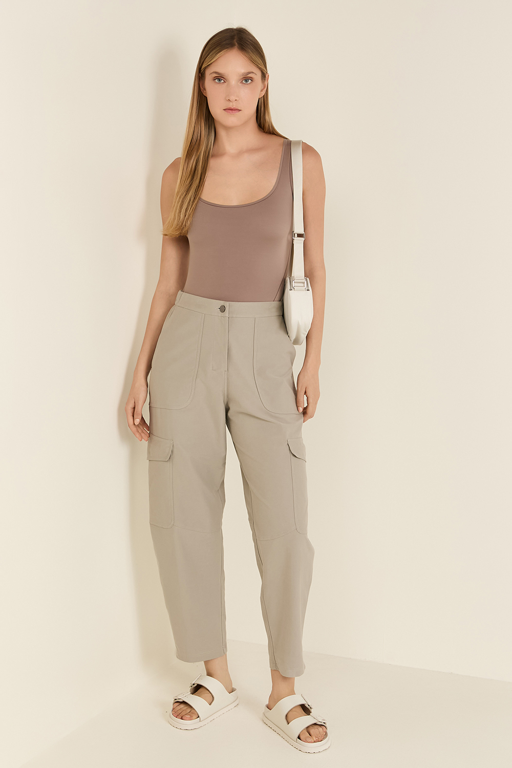 Nulu Square-Neck Sleeveless Bodysuit